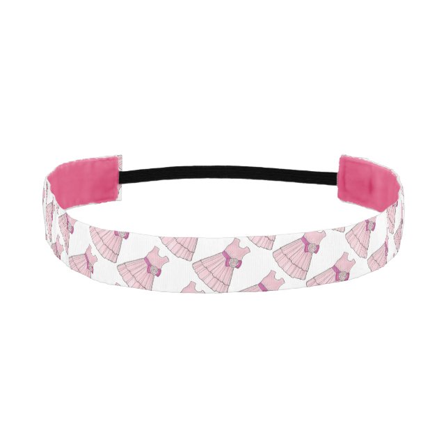 Flower Girl Bridal Pink Pageant Dress Headband (Front)