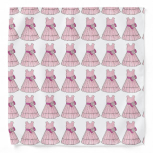 Flower Girl Bridal Pink Pageant Dress Wedding Bandana