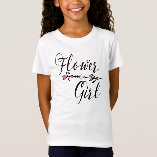 Flower Girl Bride Tribe  T_shirt