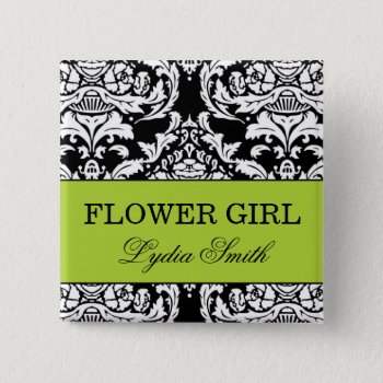 Flower Girl Button by designaline at Zazzle