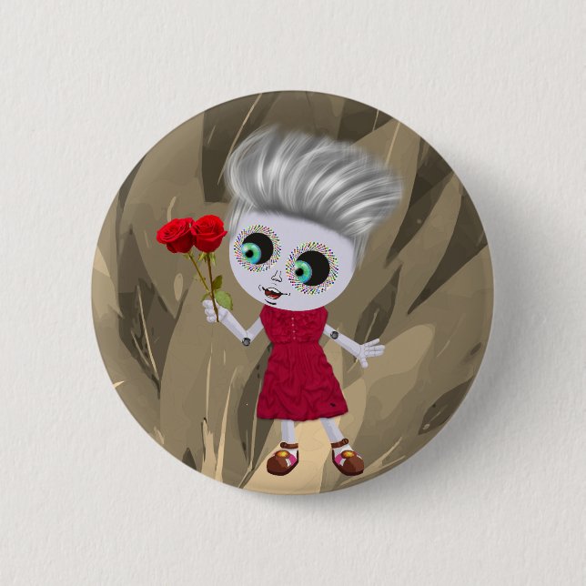 flower girl  button (Front)