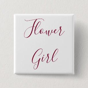 Flower Girl Button