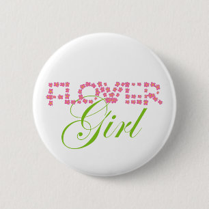 Flower Girl Button