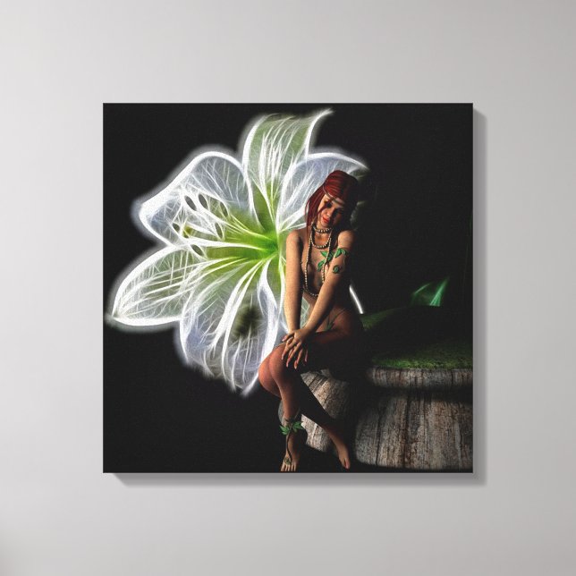 Flower Girl Canvas Print (Front)