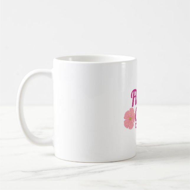 Flower girl coffee mug (Left)