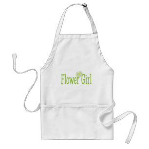 Flower girl/ Daisy theme Adult Apron