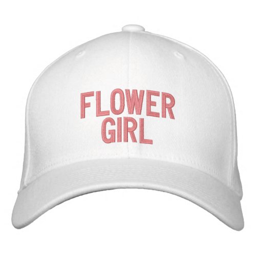 Flower Girl Embroidered Baseball Cap