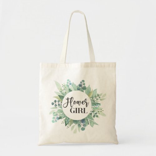  Flower Girl Eucalyptus Greenery Wedding Tote Bag