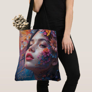 Flower Girl Fantasy Tote Bag