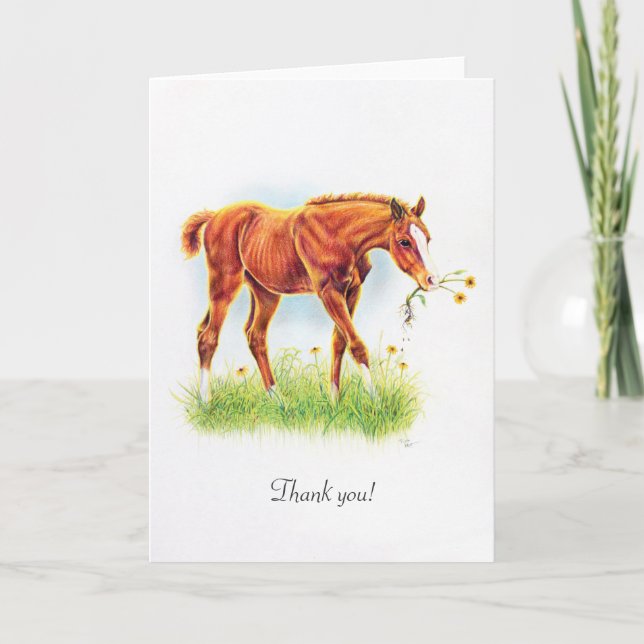 "Flower Girl" Filly Customizable Card (Front)