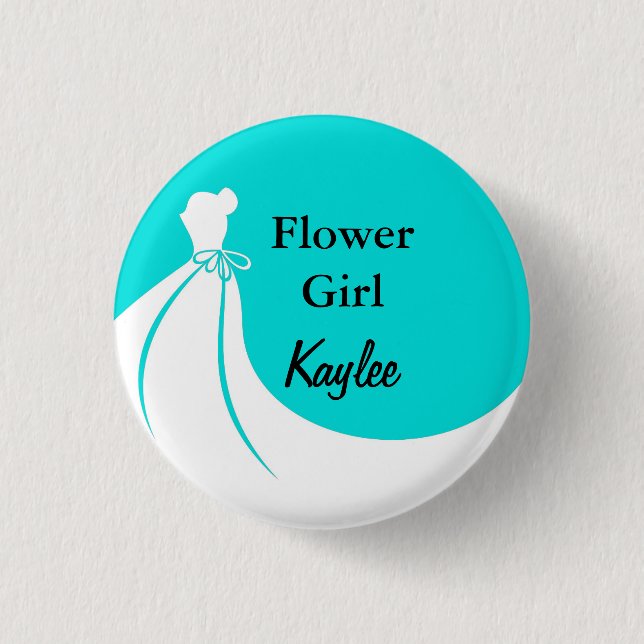 Flower Girl Flair Button (Front)