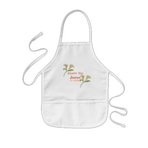 Flower Girl Floral Calla Lilies Kids' Apron