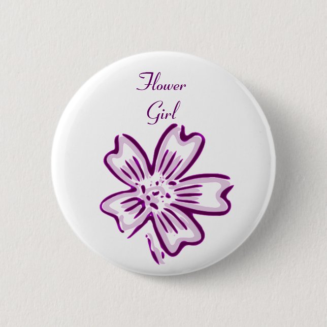 Flower Girl Flower Button (Front)