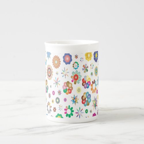 Flower girl flowers bone china mug