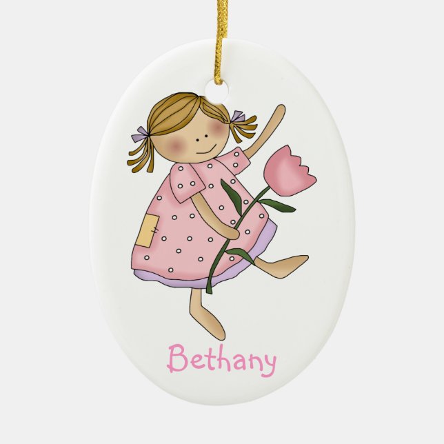 Flower Girl Gift Ornament (Front)