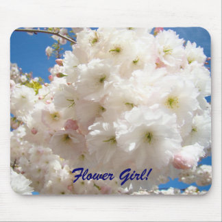 Flower Girl! gifts Pink Tree Flower Blossoms Flora Mouse Pad