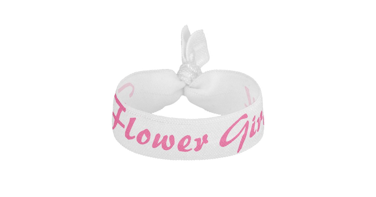 "Flower Girl" Hair Tie Zazzle