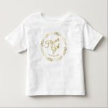 Flower Girl Lacy Gold Filigree Wedding Young Child Toddler T-shirt<br><div class="desc">This pretty t-shirt is designed as a wedding gift or favor for flower girls Designed to coordinate with our Gold Foil Elegant Wedding Suite, it features a gold faux foil flourish border with the text "Flower Girl" as well as a place to enter her name. Beautiful way to thank her...</div>