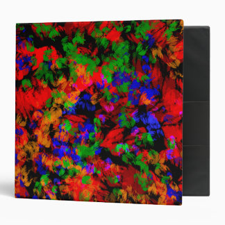 Flower Girl Lost In The Woods - Colourful Abstract 3 Ring Binder