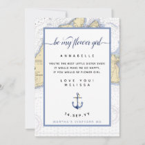 Flower Girl Nautical Wedding | Martha's Vineyard Invitation
