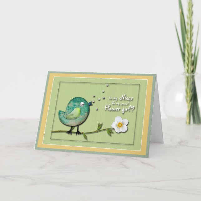 Flower girl Niece Invitation (Front)