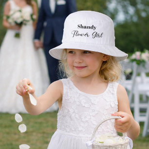 Flower Girl Personalized  Bucket Hat