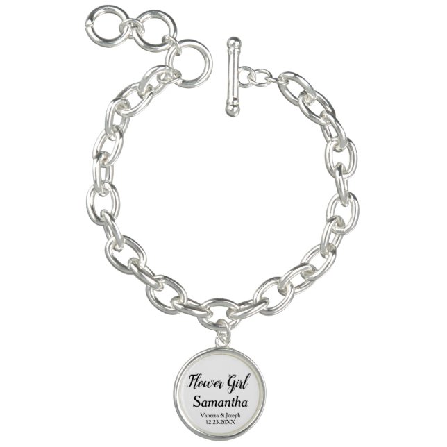 Flower Girl Personalized Name Bracelet (Product)