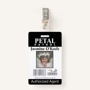 flower Girl Petal Patrol Badge