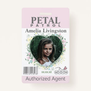 flower Girl Petal Patrol Badge