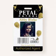 flower Girl Petal Patrol Badge