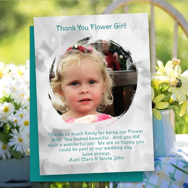 Flower Girl Photo Thank you Message (Creator Uploaded)