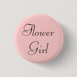 Flower Girl Pinback Button