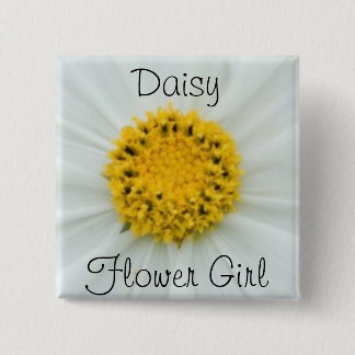 Flower Girl Pinback Button