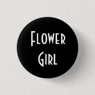 Flower Girl Pinback Button