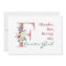 Flower Girl Pink Floral Letter Wedding