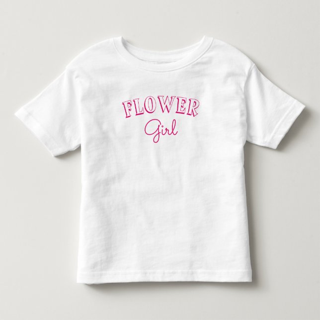 Flower Girl Pink Toddler T-shirt (Front)