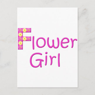 flower girl postcard