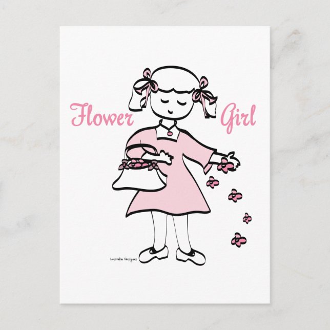 Flower Girl Postcard (Front)