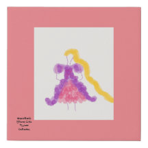  Flower Girl Princess Collection Rapunzel  Canvas 