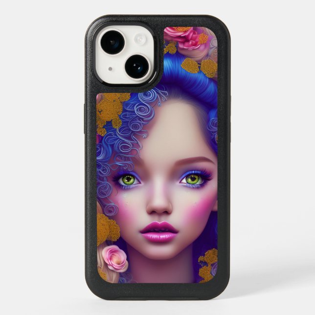 Flower Girl Princess Inspired by Ukrainian Culture Otterbox iPhone Case (Back)