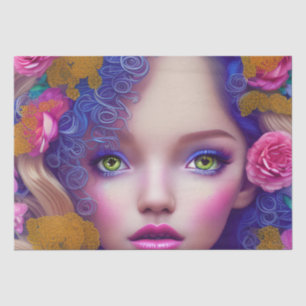 Flower Girl Princess Inspired by Ukrainian Culture Tissue Paper