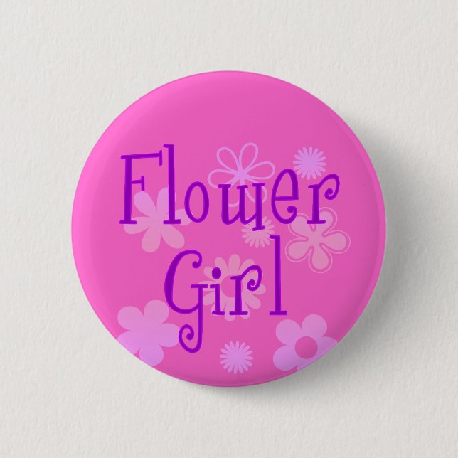 Flower Girl Products Button (Front)