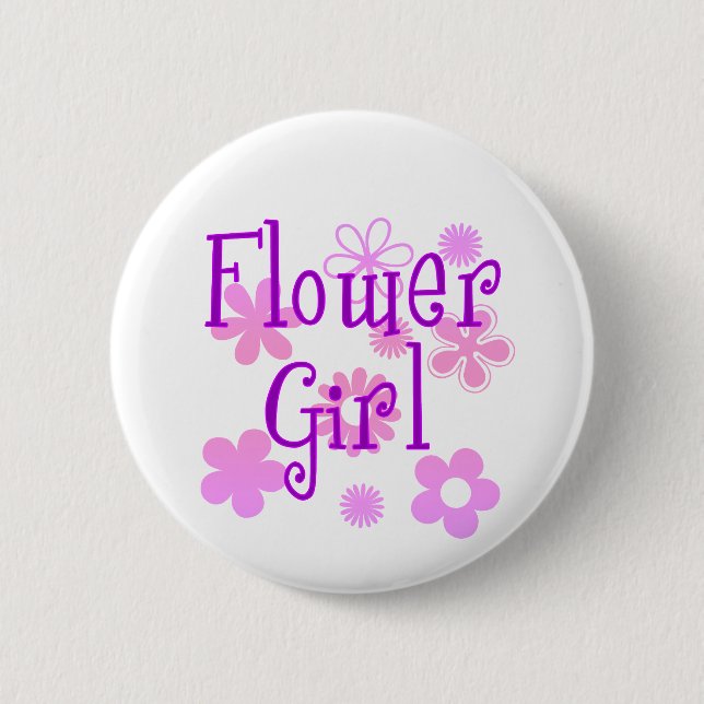 Flower Girl Products Button (Front)