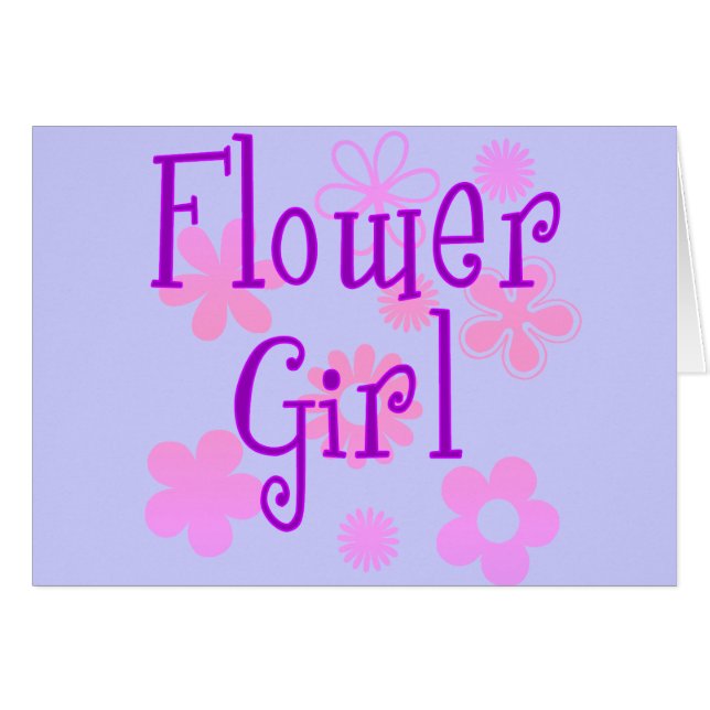 Flower Girl Products Cards (Front Horizontal)
