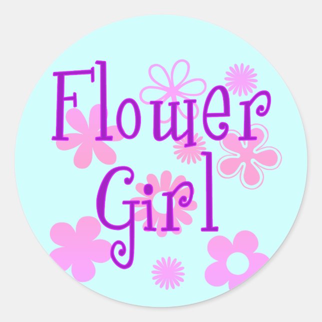 Flower Girl Products Classic Round Sticker (Front)