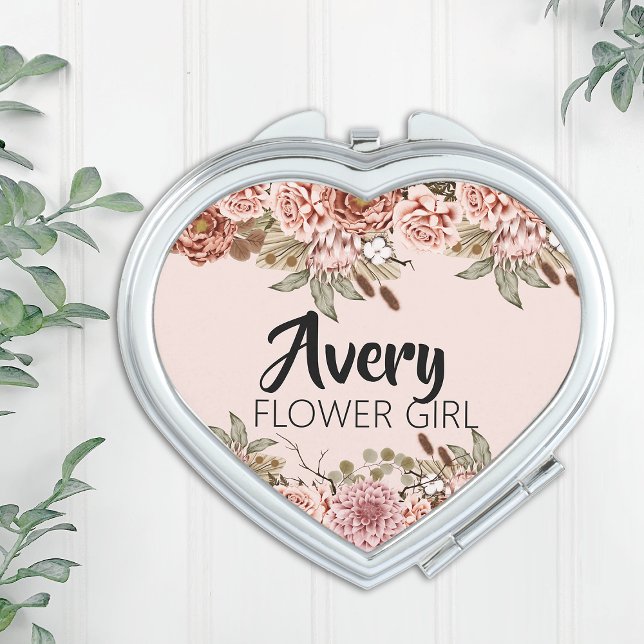 Flower Girl Proposal Gift Customized Bridal Party Compact Mirror (Creator Uploaded)