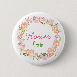 Flower Girl Rehearsal Button