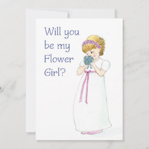 Flower Girl Request Card