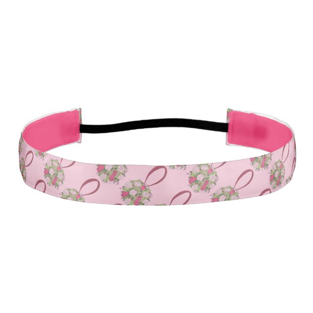 Flower Girl Rose Bouquet Floral Wedding Headband (Front)