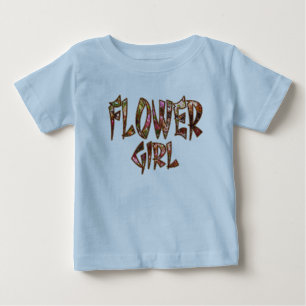 Flower Girl Toddler Ruffle Tee Customizable